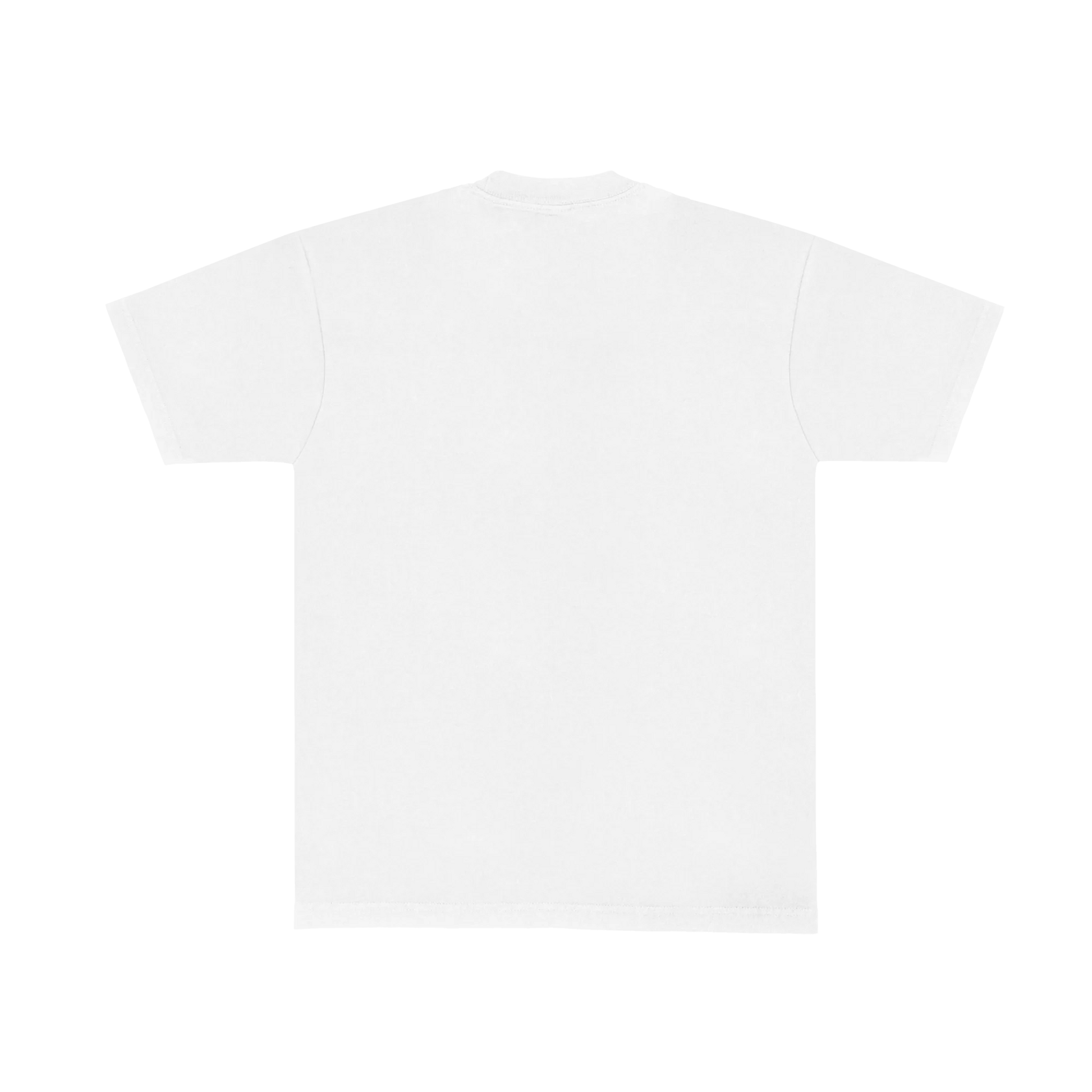 Back view of white Harry Styles Good Catch Tee featuring clean blank design with classic short sleeve fit and minimalist styling