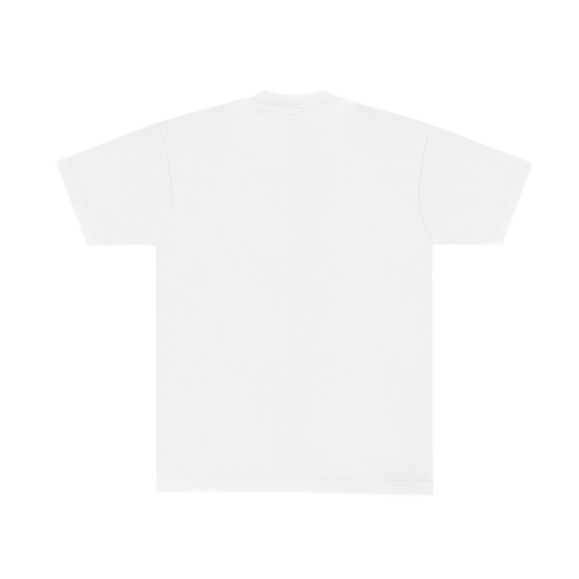 Back view of white Harry Styles Good Catch Tee featuring clean blank design with classic short sleeve fit and minimalist styling