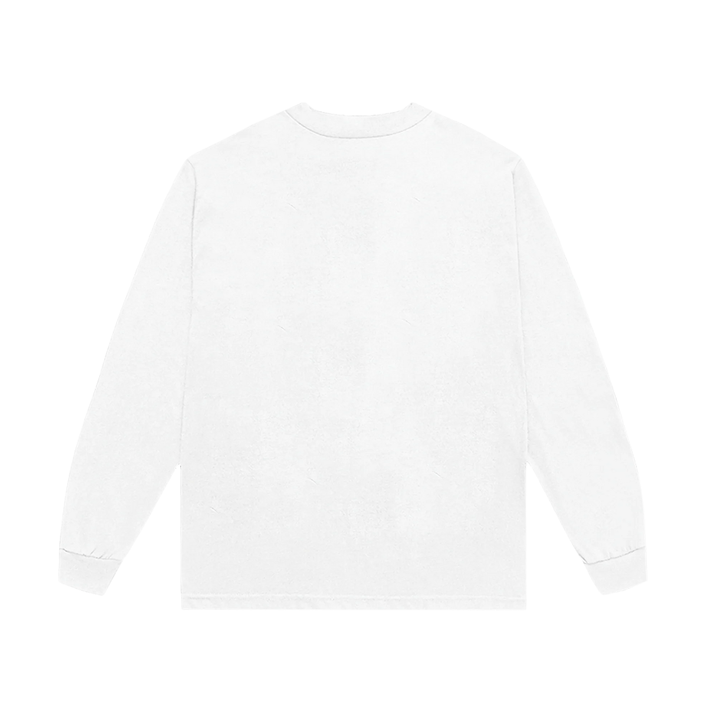 White long sleeve t shirt back view from Harry Styles official merch with clean minimalist design and no printed graphics
